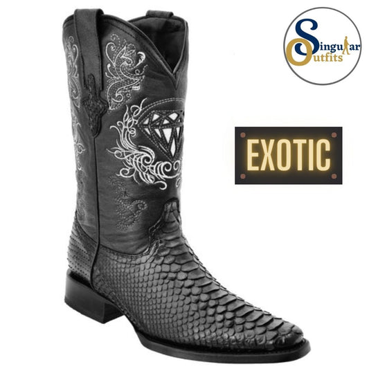 Botas vaqueras exoticas SO-WD0194 piton Singular Outfits exotic western cowboy boots python