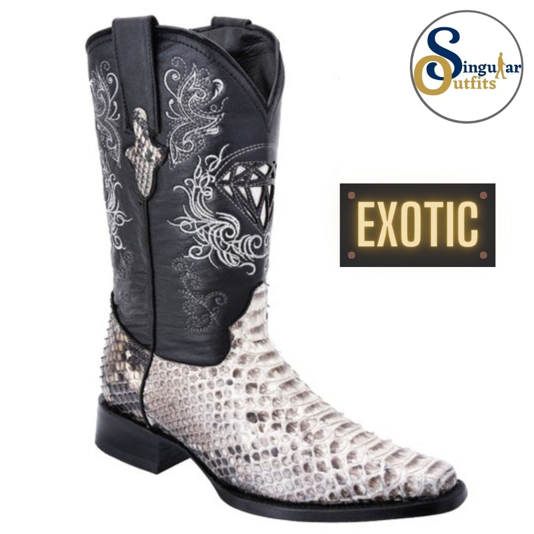 Botas vaqueras exoticas SO-WD0195 piton Singular Outfits exotic western cowboy boots python