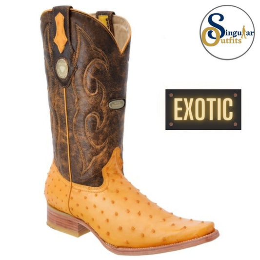 Botas vaqueras exoticas SO-WD0201 avestruz Singular Outfits exotic western cowboy boots ostrich