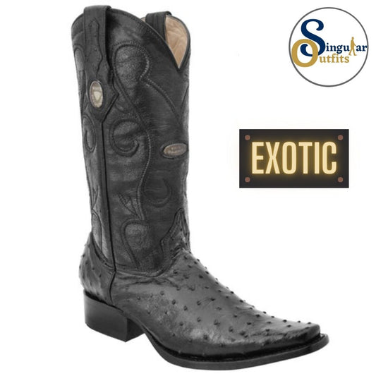 Botas vaqueras exoticas SO-WD0202 avestruz Singular Outfits exotic western cowboy boots ostrich