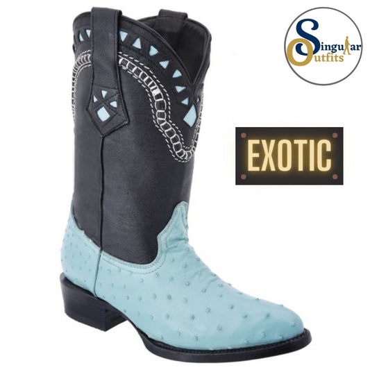 Botas vaqueras exoticas SO-WD0233 avestruz Singular Outfits exotic western cowboy boots ostrich