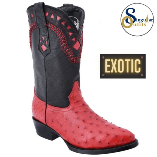 Botas vaqueras exoticas SO-WD0238 avestruz Singular Outfits exotic western cowboy boots ostrich