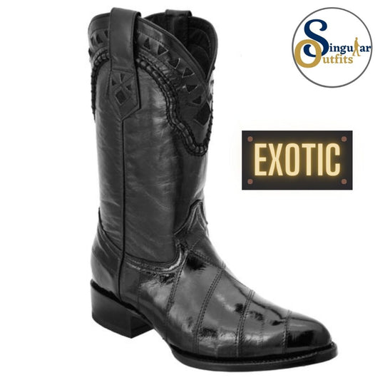 Botas vaqueras exoticas SO-WD0246 anguila Singular Outfits exotic western cowboy boots eel