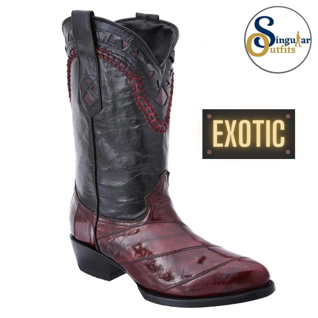 Botas vaqueras exoticas SO-WD0247 anguila Singular Outfits exotic western cowboy boots eel.