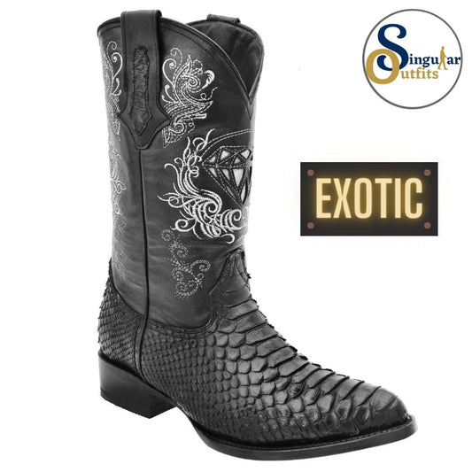 Botas vaqueras exoticas SO-WD0251 piton Singular Outfits exotic western cowboy boots python.