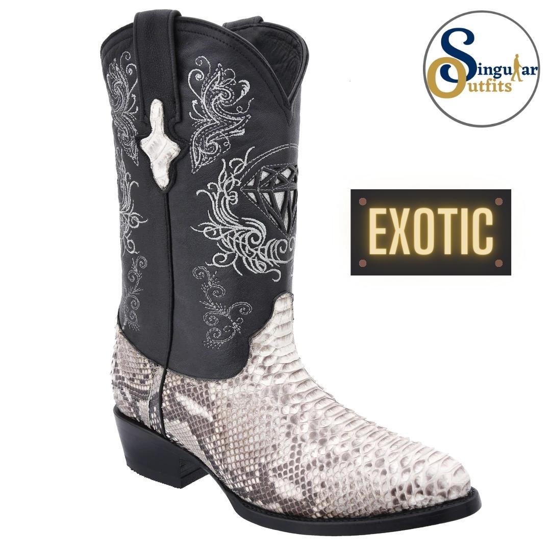 Botas vaqueras exoticas SO-WD0253 piton Singular Outfits exotic western cowboy boots python.