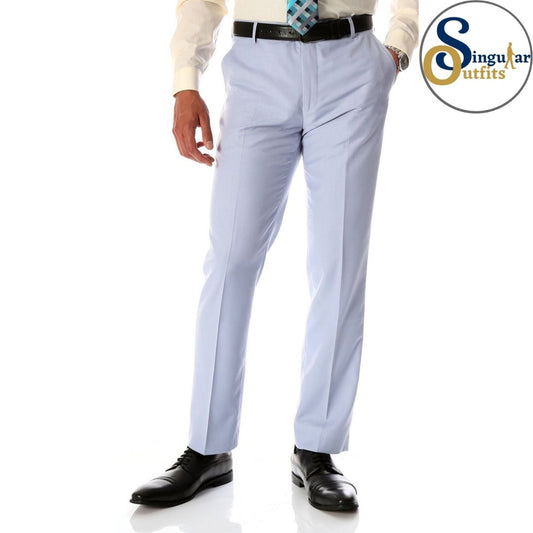 HALO Slim Fit Flat Front Formal Dress Pants White Singular Outfits Pantalones Formales de Vestir 