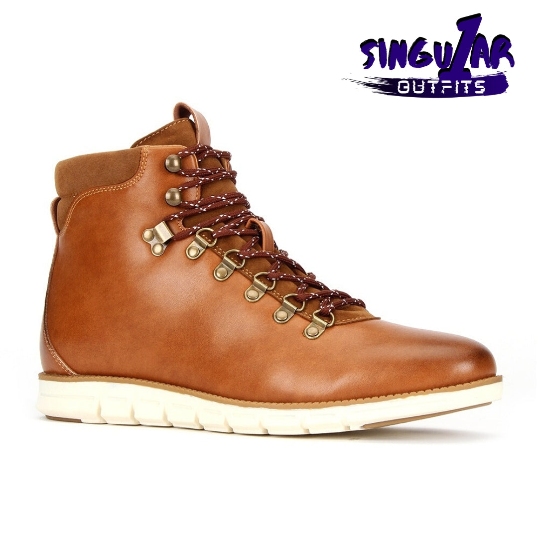 JX-B1908 Light Brown Men's Shoes Singular Outfits Zapatos para Hombre Jaxson Shoes