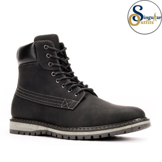 Lace-Up Casual Boots SO-B1916 Black Botas Casuales Singular Outfits