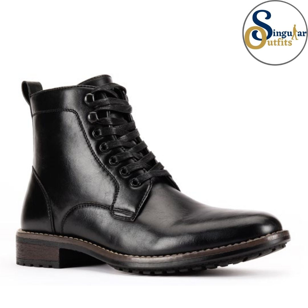 Lace-Up Combat Boots SO-B2052 Black Botas Casuales Singular Outfits