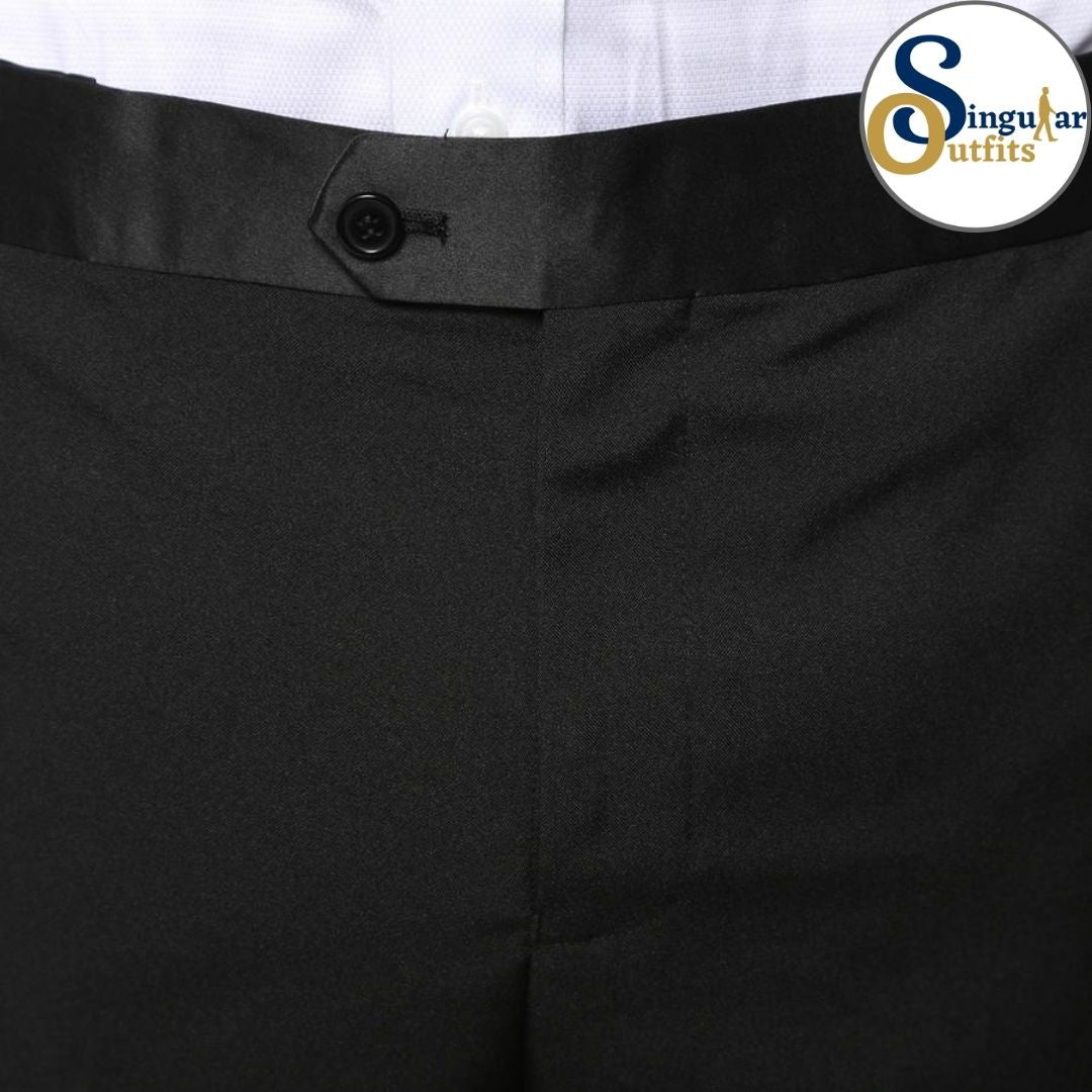 MMTUX Slim Fit 3 Piece Tuxedo Black Notch Lapel Singular Outfits Esmoquin Solapa Muesca Pants