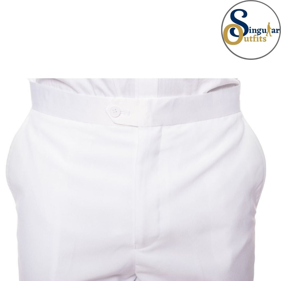MMTUX Slim Fit 3 Piece Tuxedo White Notch Lapel Singular Outfits Esmoquin Solapa Muesca Pants Back