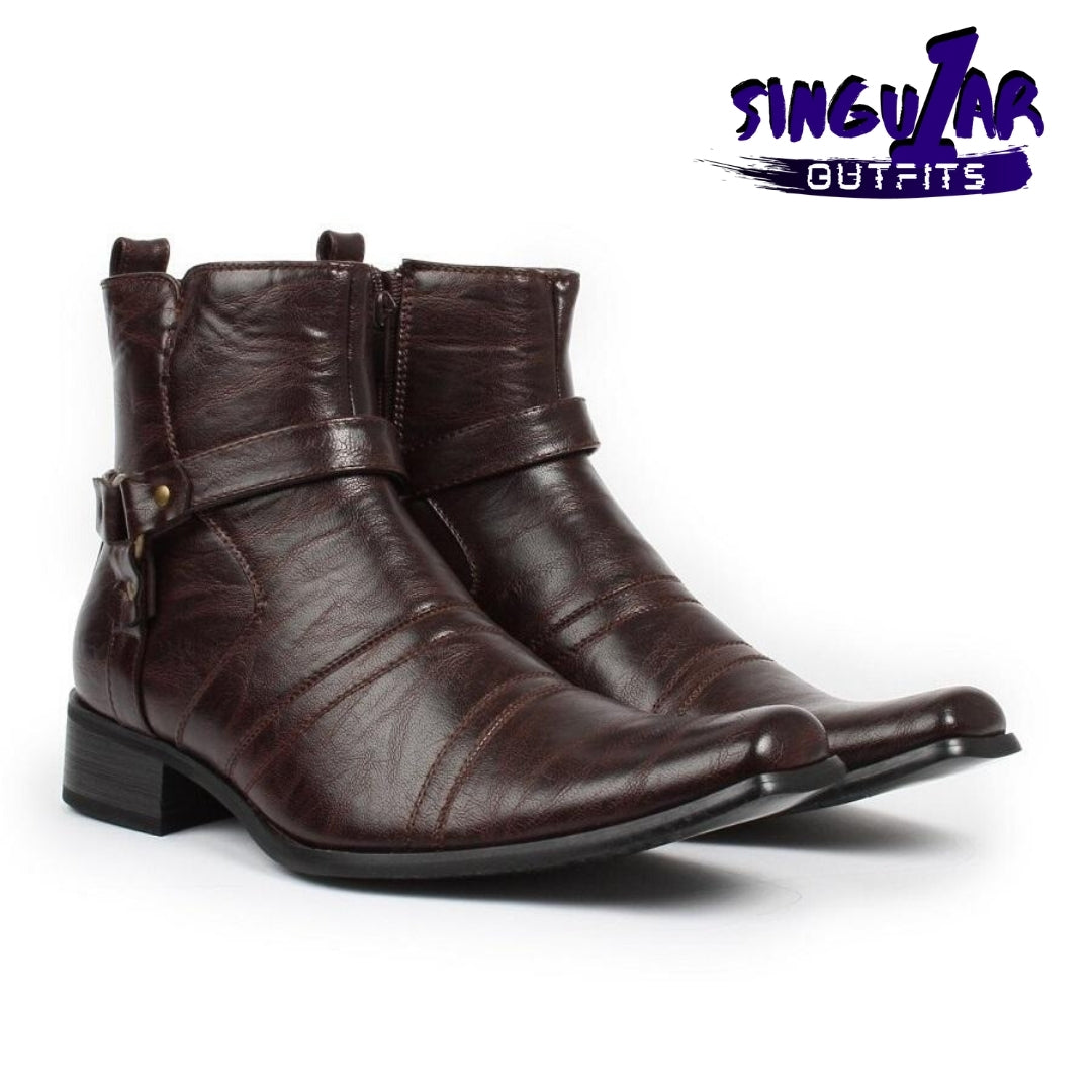 Men's Boots BE-D700 Botas para Hombres Dark Brown