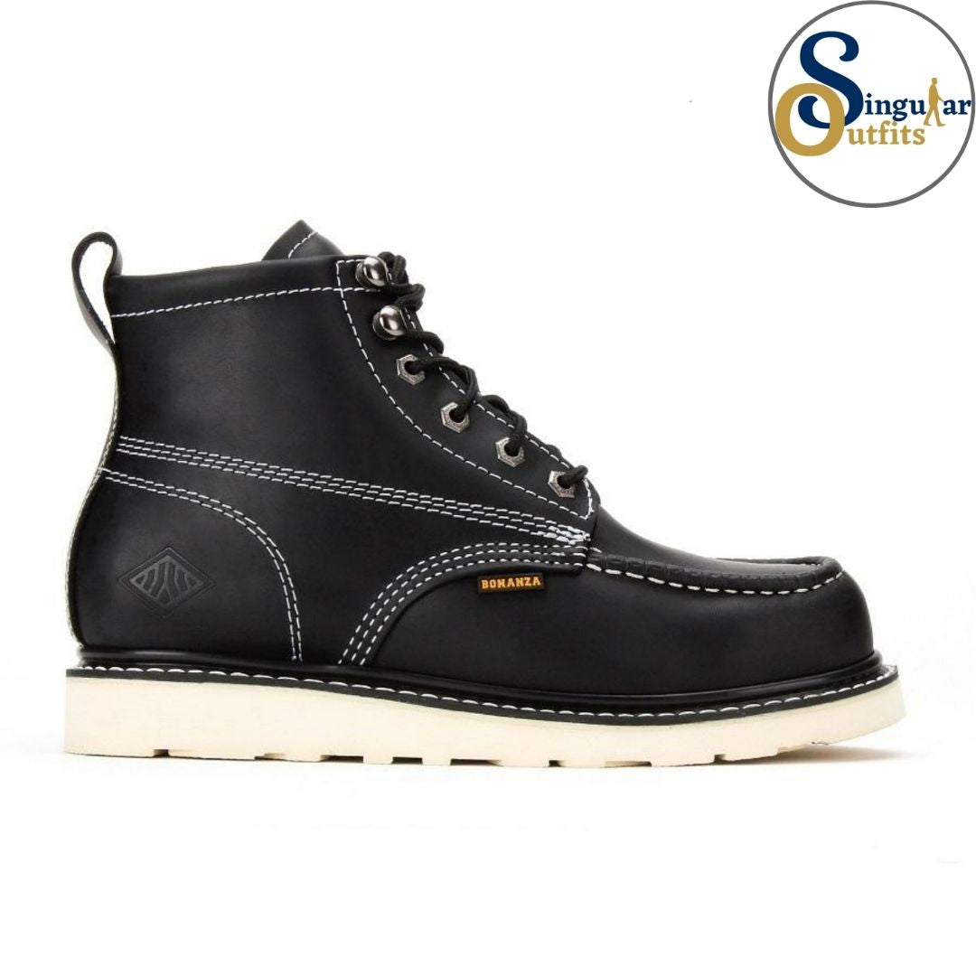 Moc Toe Wedge Work Boots SO-BA630 Carbon Black Singular Outfits Botas de Trabajo Negro Carbon