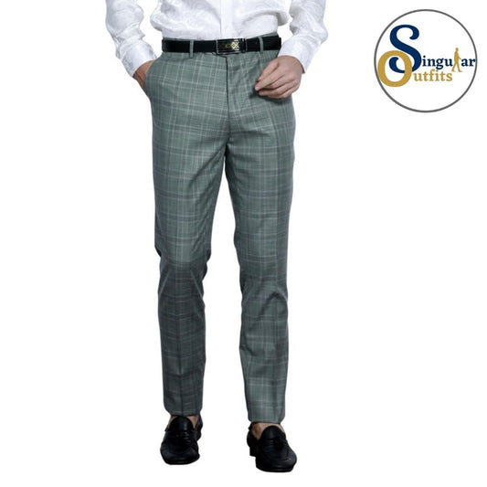 Pantalones Formales de vestir Corte Ajustado para Hombre SO-MP112SK02 Skinny Fit Formal Dress Pants for Men