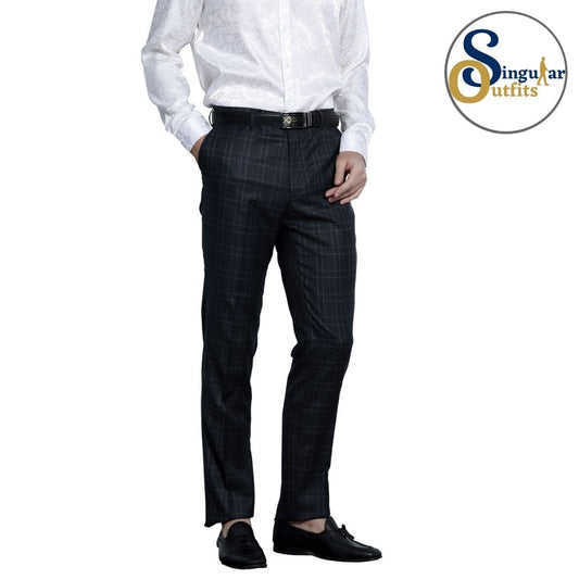 Pantalones Formales de vestir Corte Ajustado para Hombre SO-MP112SK04 Skinny Fit Formal Dress Pants for Men