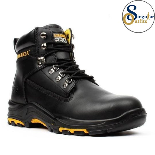 Pro Work Boots SO-BA618 Black Singular Outfits Botas de trabajo profecional redonda Negro