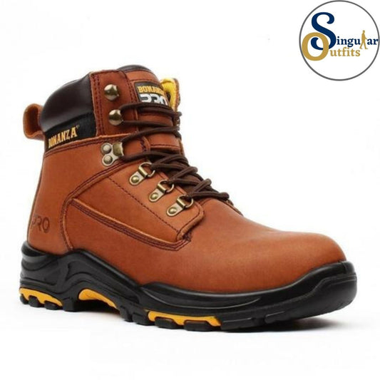 Pro Work Boots SO-BA618 Brown Singular Outfits Botas de trabajo profecional redonda Cafe