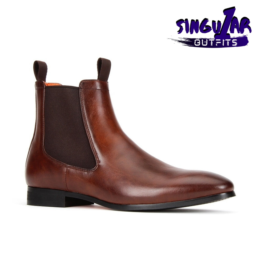 SL-B745 Brown  Men's Shoes Singular Outfits Zapatos para Hombre Santino Luciano Shoes