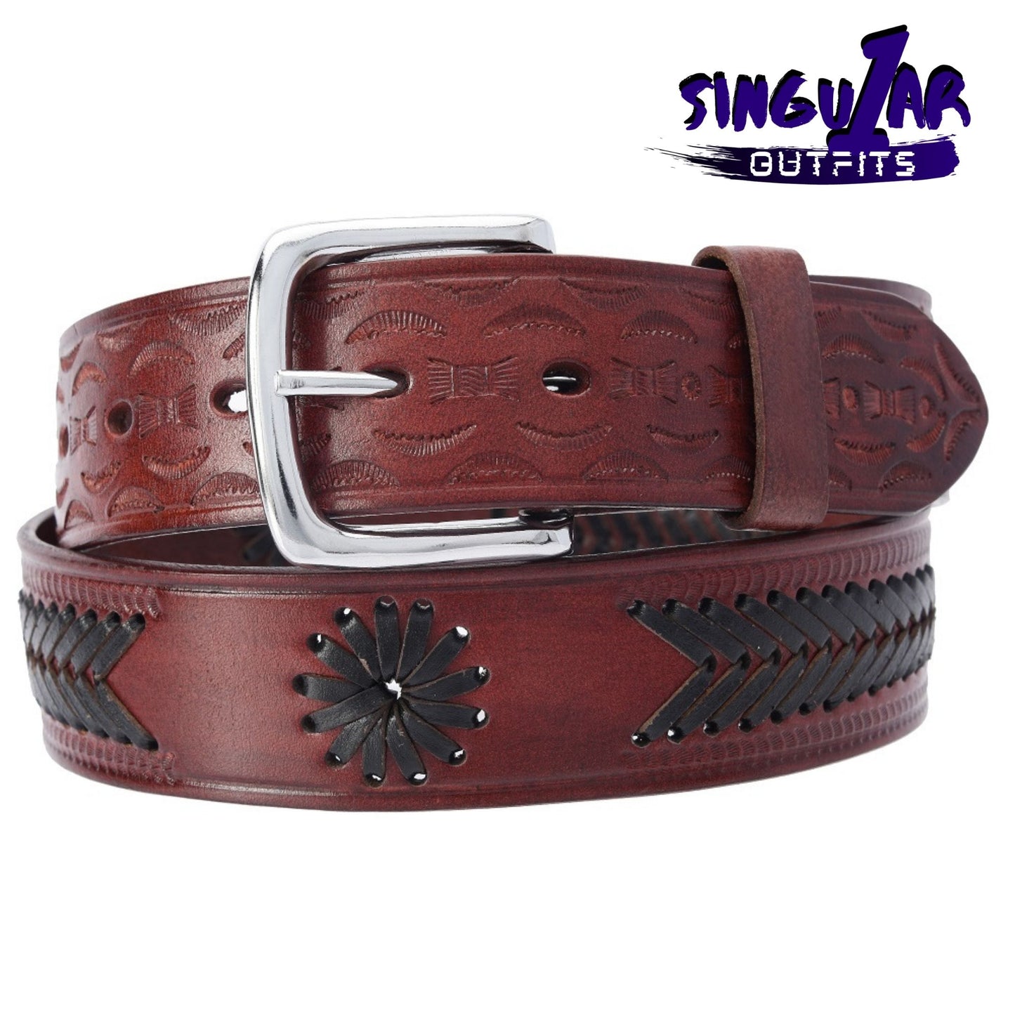 TM-10154 Leather Belt | Cinturon de Piel