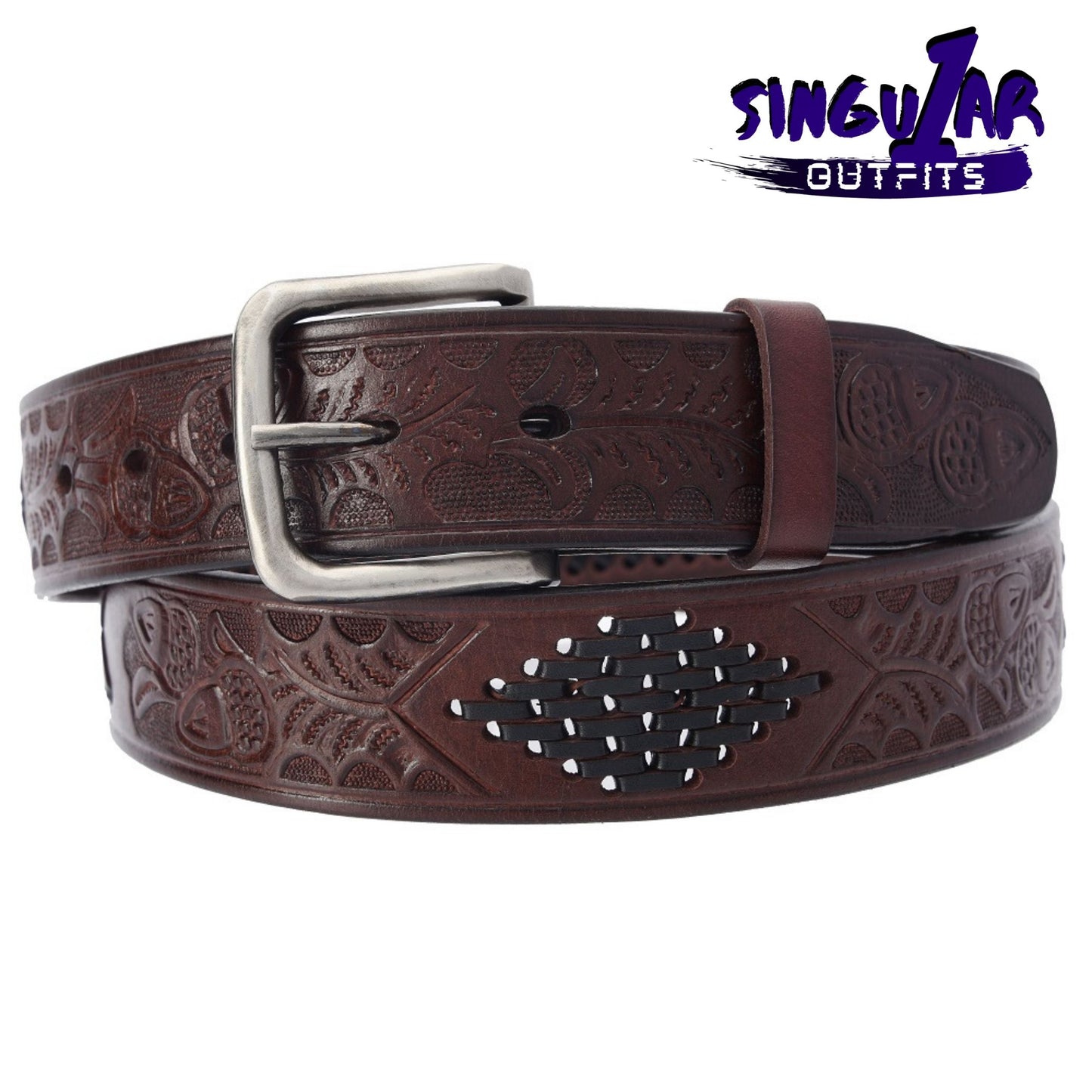 TM-10162 Leather Belt | Cinturon de Piel