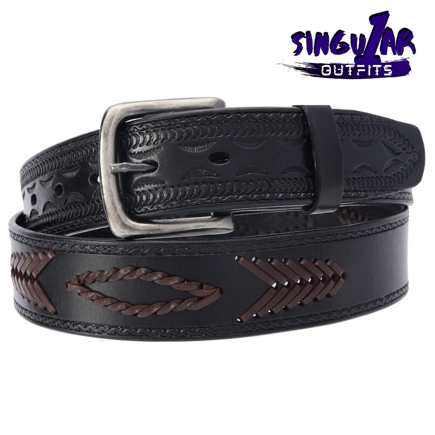 TM-10175 Leather Belt | Cinturon de Piel
