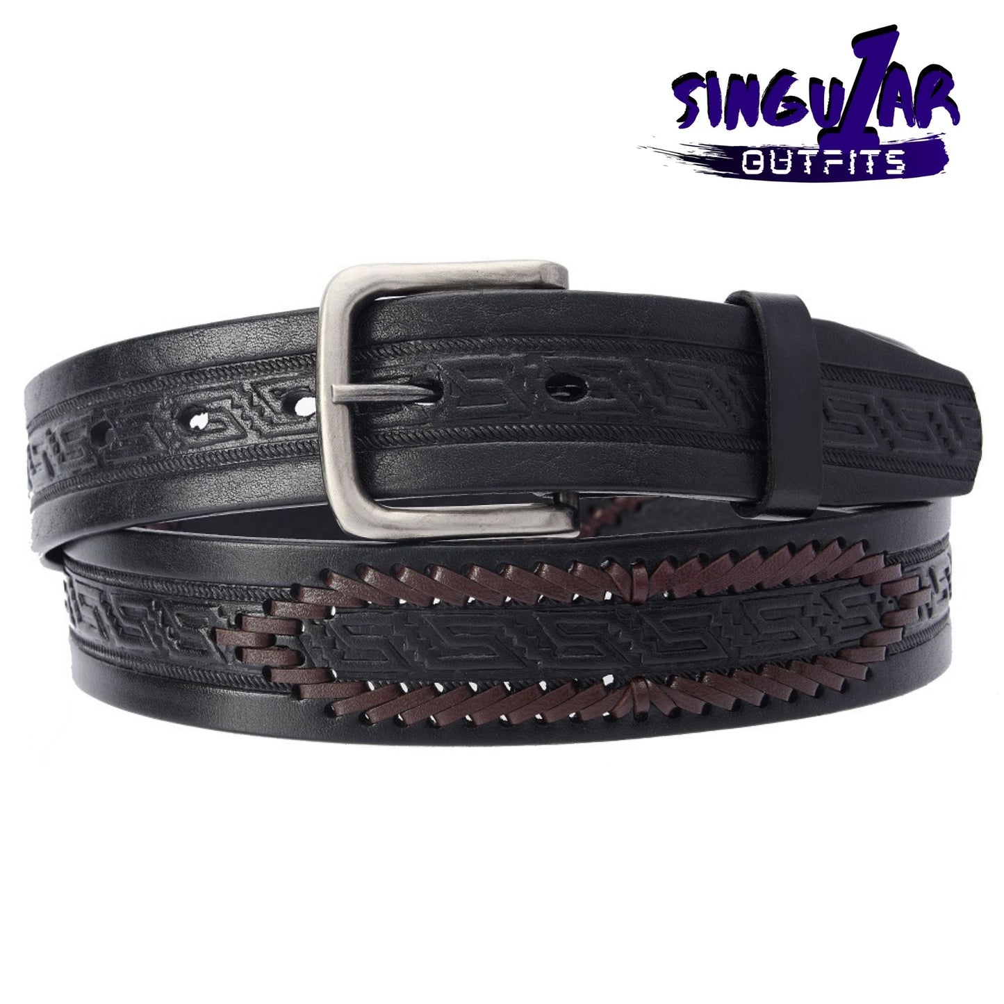 TM-10187 Leather Belt | Cinturon de Piel
