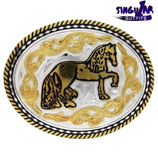 TM-20125 Western belt buckle with rhinestones Singular Outfits