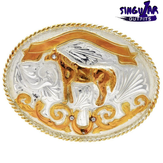 TM-20159 Western belt buckle with rhinestones Singular Outfits