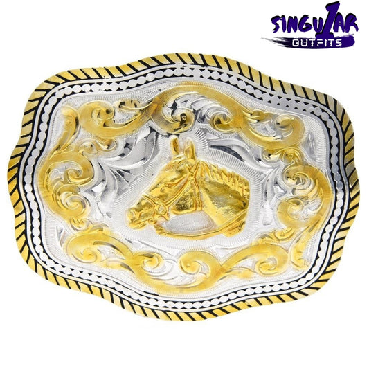 TM-21121 Western belt buckle with rhinestones Singular Outfits