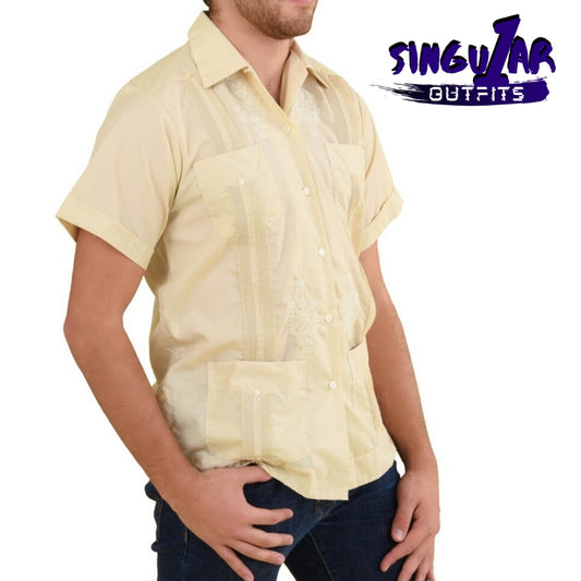 TM-78111 Camisa Guayabera de hombre Mens Traditional Mexican Shirt Singular Outfits
