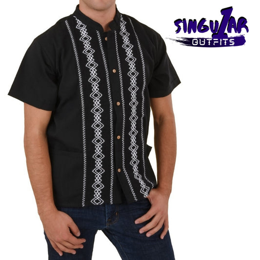 TM-78134 Camisa Bordada de hombre Traditional Mexican Embroidered Shirt for men Singular Outfits