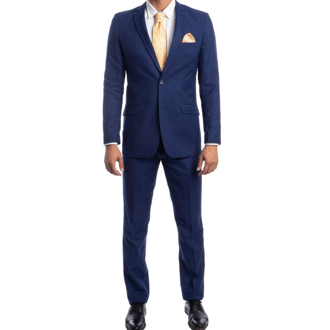 Traje Formal de Dos Piezas Corte Ajustado de Hombre Solapa de Muesca SO-M276S07 Two Piece Formal Suit Slim Fit for Men Notch Lapel
