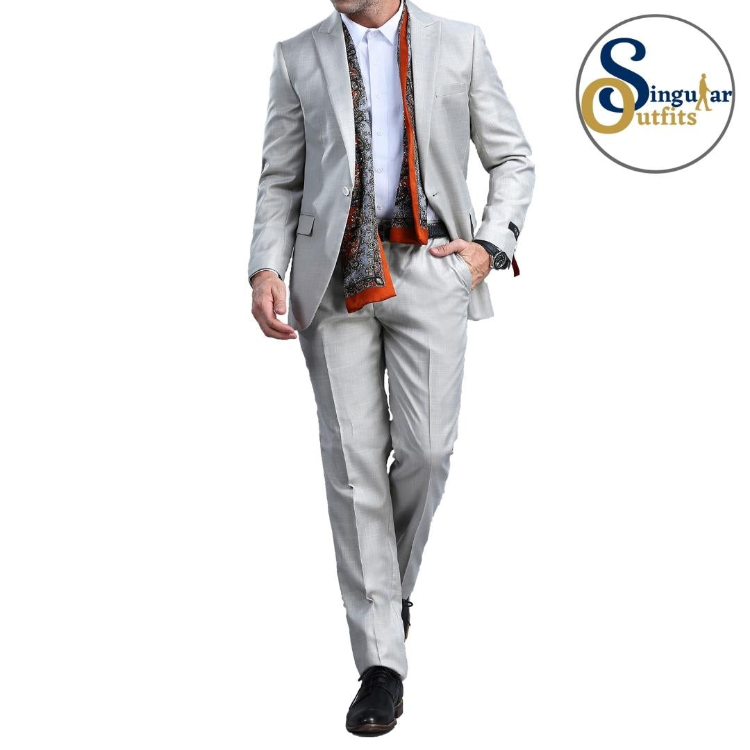 Traje Formal de Dos Piezas Corte Ajustado de Hombre Solapa de Muesca SO-M294S01 Two Piece Formal Suit Slim Fit for Men Notch Lapel