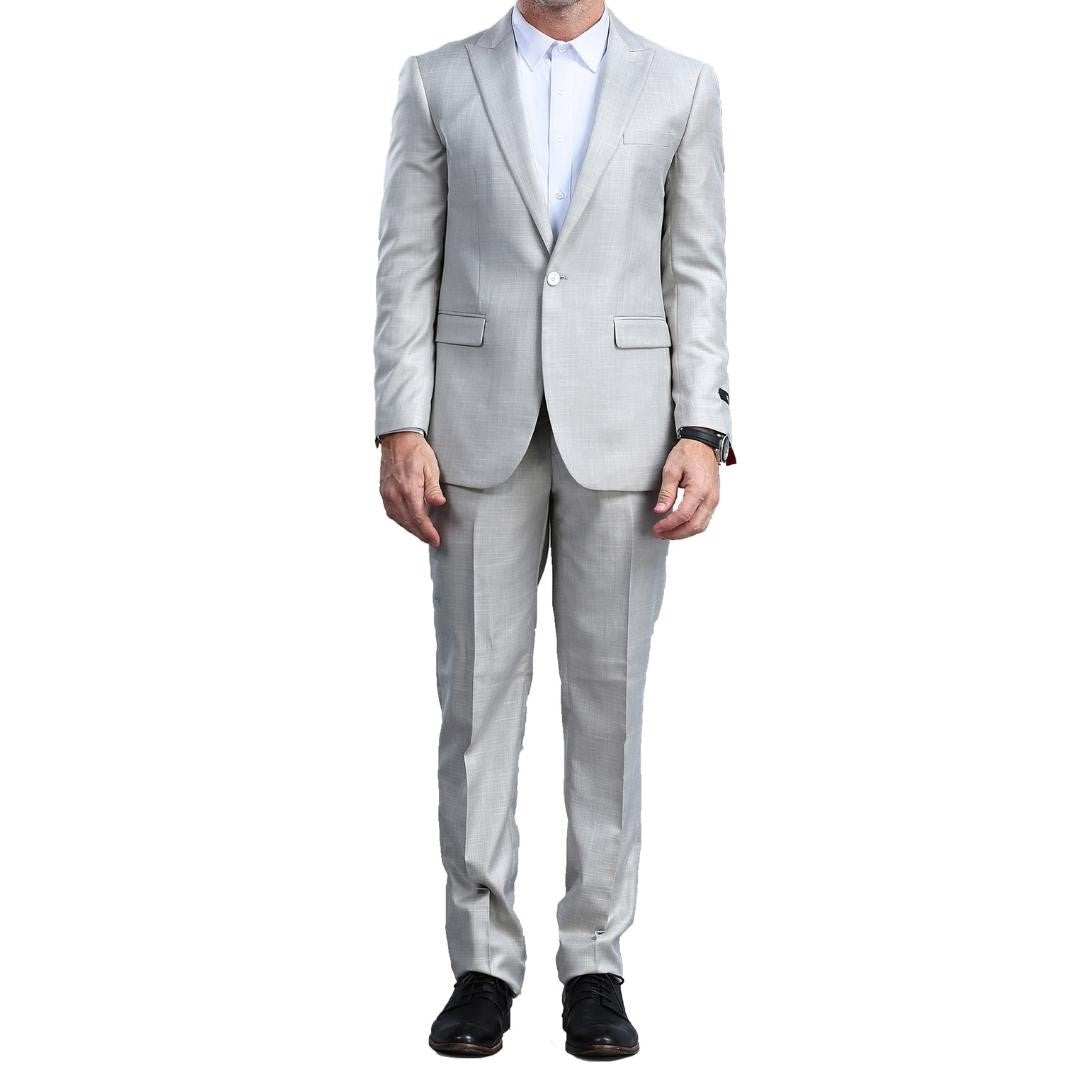 Traje Formal de Dos Piezas Corte Ajustado de Hombre Solapa de Muesca SO-M294S01 Two Piece Formal Suit Slim Fit for Men Notch Lapel