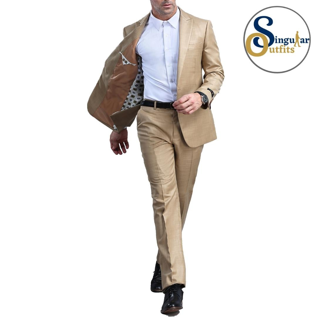 Traje Formal de Dos Piezas Corte Ajustado de Hombre Solapa de Muesca SO-M294S02 Two Piece Formal Suit Slim Fit for Men Notch Lapel