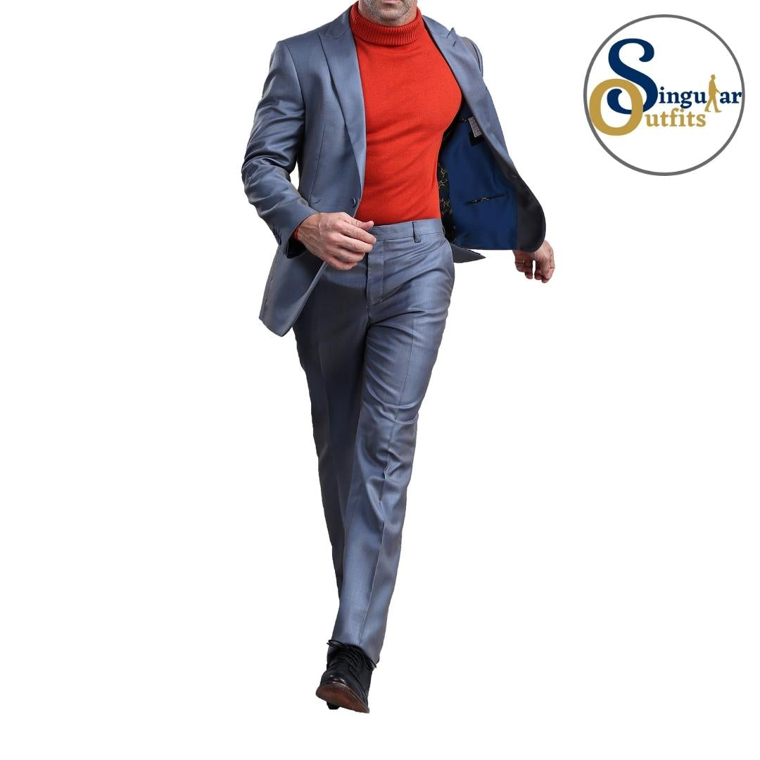 Traje Formal de Dos Piezas Corte Ajustado de Hombre Solapa de Muesca SO-M294S03 Two Piece Formal Suit Slim Fit for Men Notch Lapel