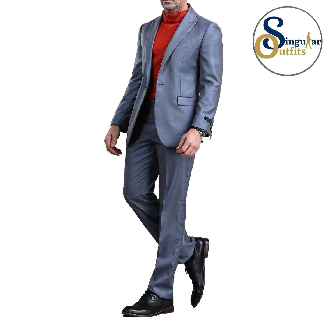 Traje Formal de Dos Piezas Corte Ajustado de Hombre Solapa de Muesca SO-M294S03 Two Piece Formal Suit Slim Fit for Men Notch Lapel