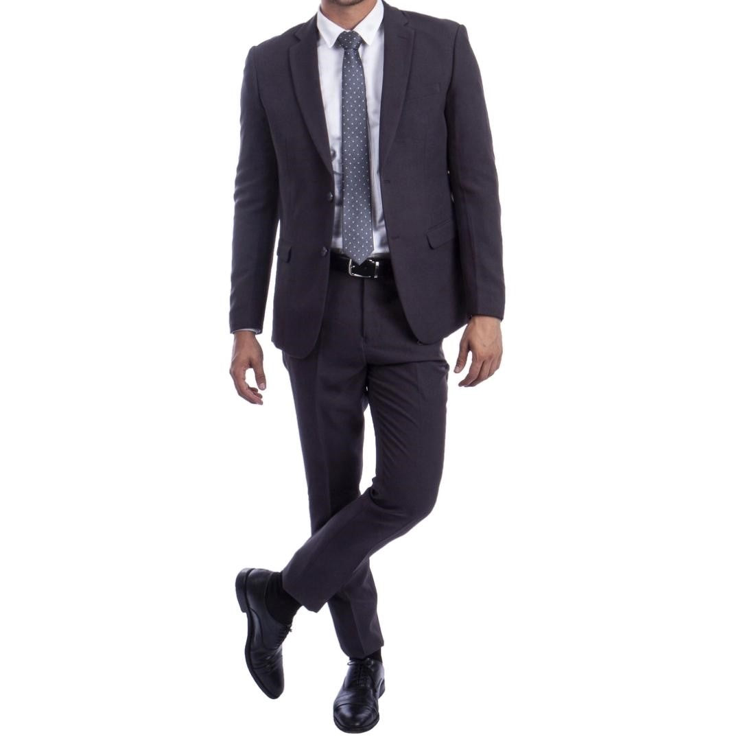 Traje Formal de Dos Piezas Corte Clásico de Hombre Solapa de Muesca SO-M30103 Two Piece Formal Suit Classic Fit for Men Notch Lapel