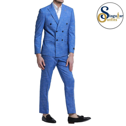 Traje Formal de Dos Piezas Corte Delgado de Hombre Solapa de pico SO-M338SK02 Two Piece Formal Suit Skinny Fit for Men Peak Lapel