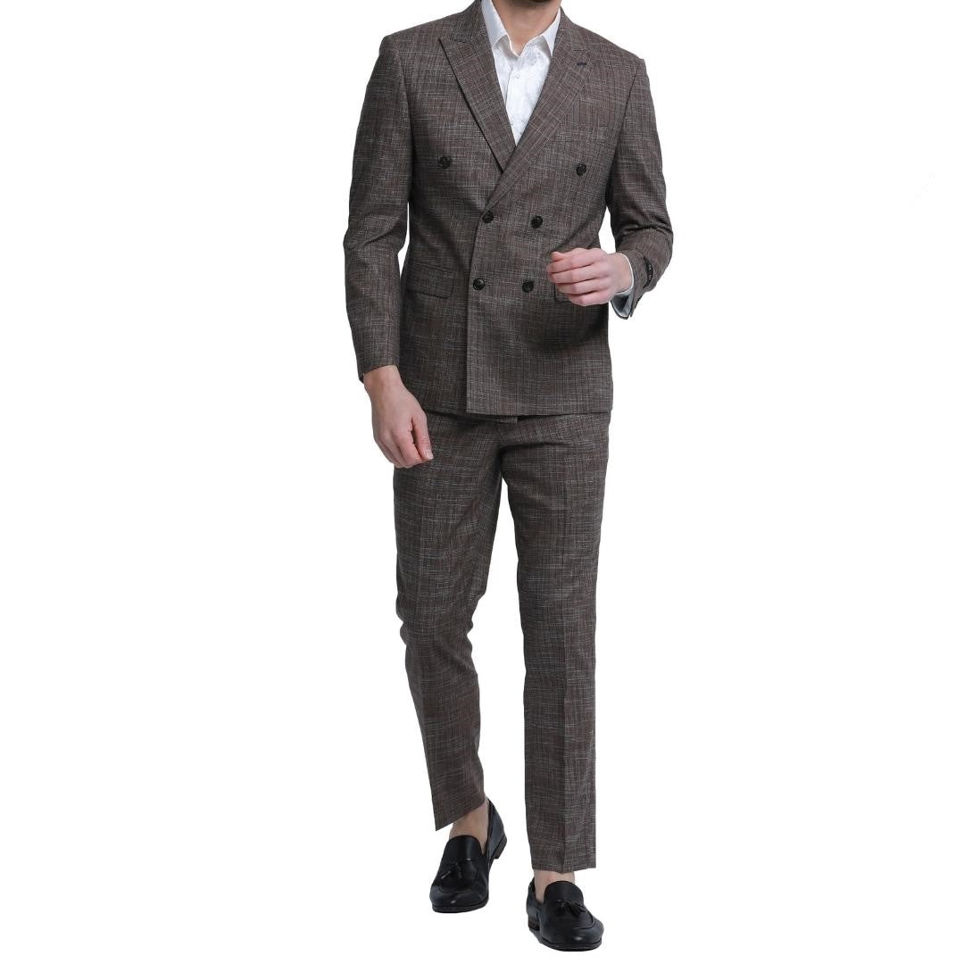 Traje Formal de Dos Piezas Corte Delgado de Hombre Solapa de pico SO-M338SK03 Two Piece Formal Suit Skinny Fit for Men Peak Lapel
