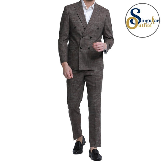 Traje Formal de Dos Piezas Corte Delgado de Hombre Solapa de pico SO-M338SK03 Two Piece Formal Suit Skinny Fit for Men Peak Lapel