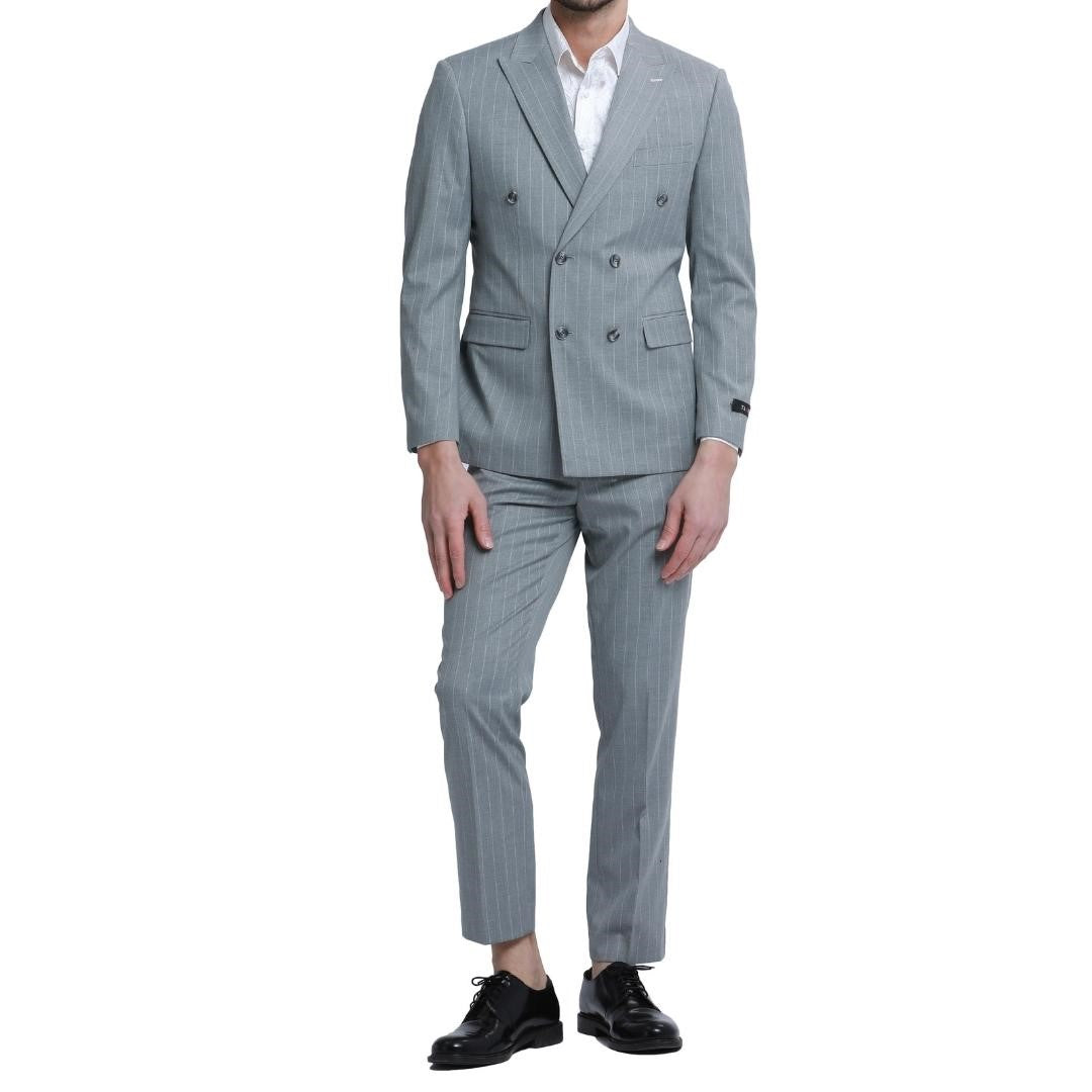 Traje Formal de Dos Piezas Corte Delgado de Hombre Solapa de pico SO-M340SK01 Two Piece Formal Suit Skinny Fit