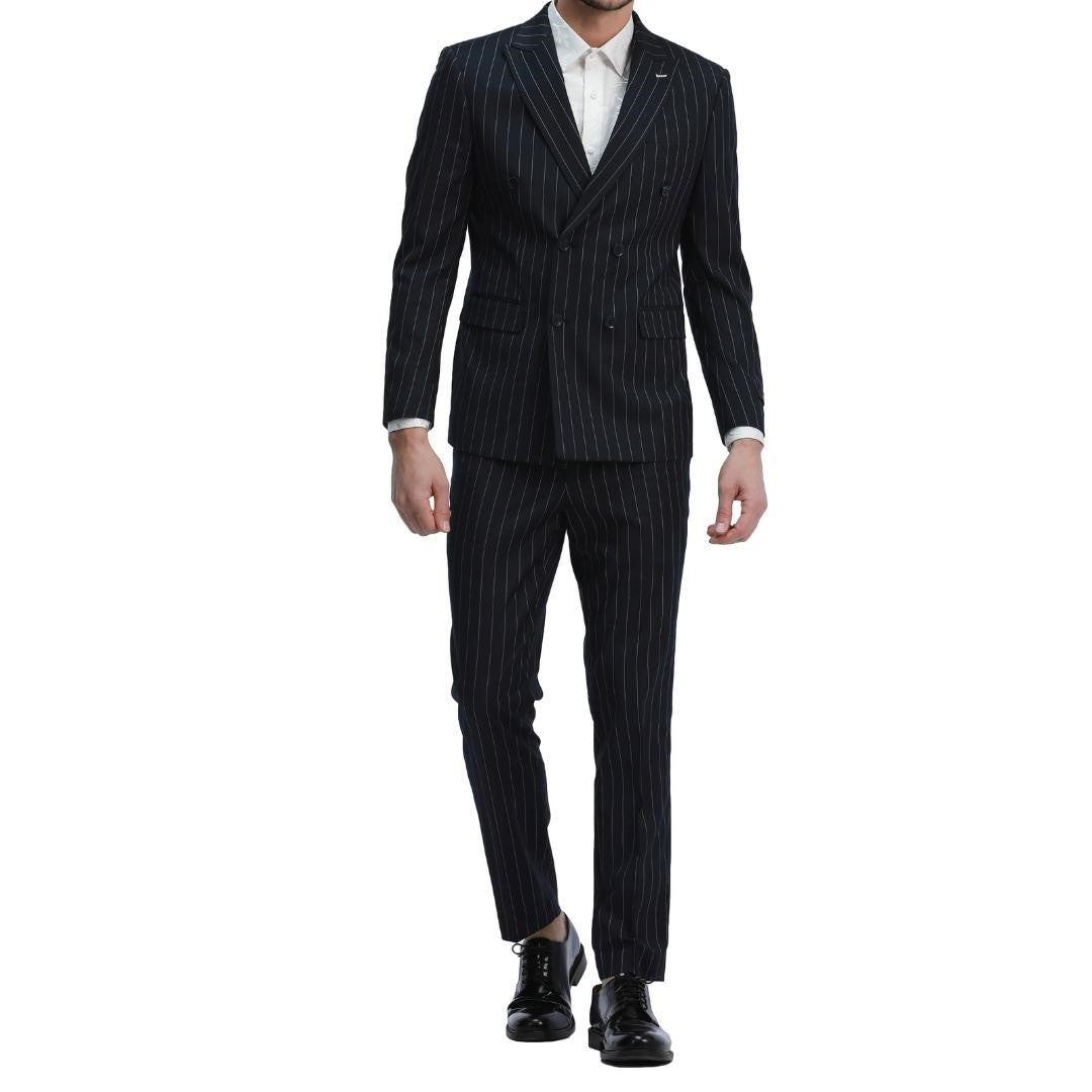 Traje Formal de Dos Piezas Corte Delgado de Hombre Solapa de pico SO-M340SK02 Two Piece Formal Suit Skinny Fit
