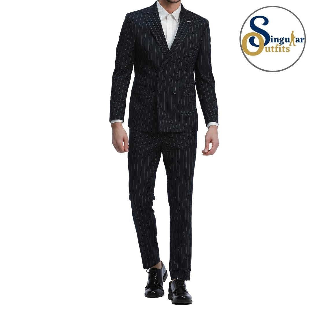Traje Formal de Dos Piezas Corte Delgado de Hombre Solapa de pico SO-M340SK02 Two Piece Formal Suit Skinny Fit for Men Peak Lapel