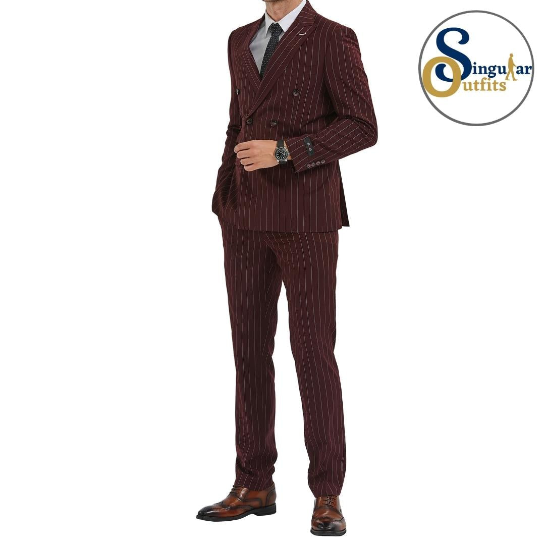 Traje Formal de Dos Piezas Corte Delgado de Hombre Solapa de pico SO-M340SK05 Two Piece Formal Suit Skinny Fit for Men Peak Lapel