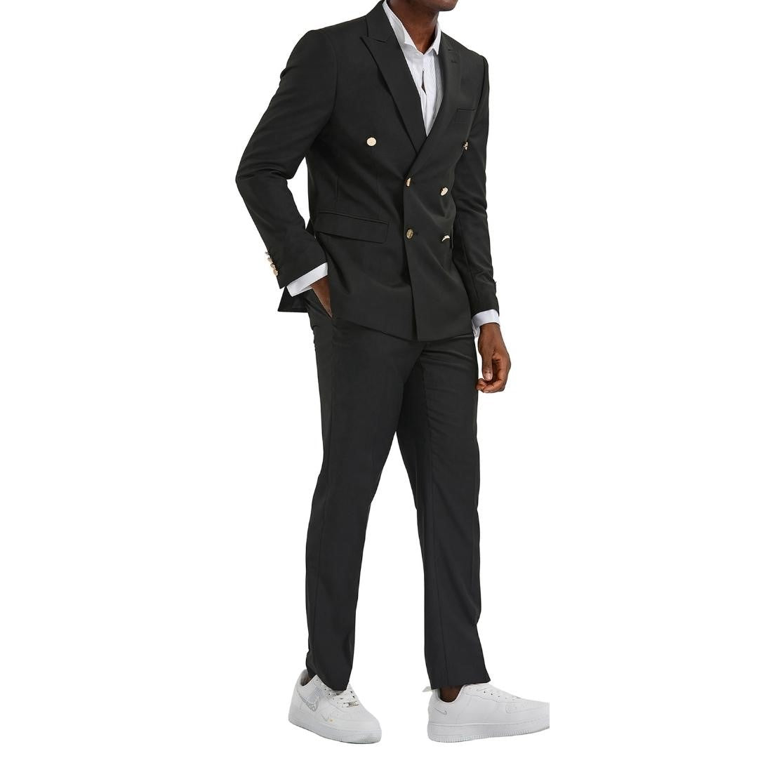 Traje Formal de Dos Piezas Corte Delgado de Hombre Solapa de pico SO-M356SK01 Two Piece Formal Suit Skinny Fit 