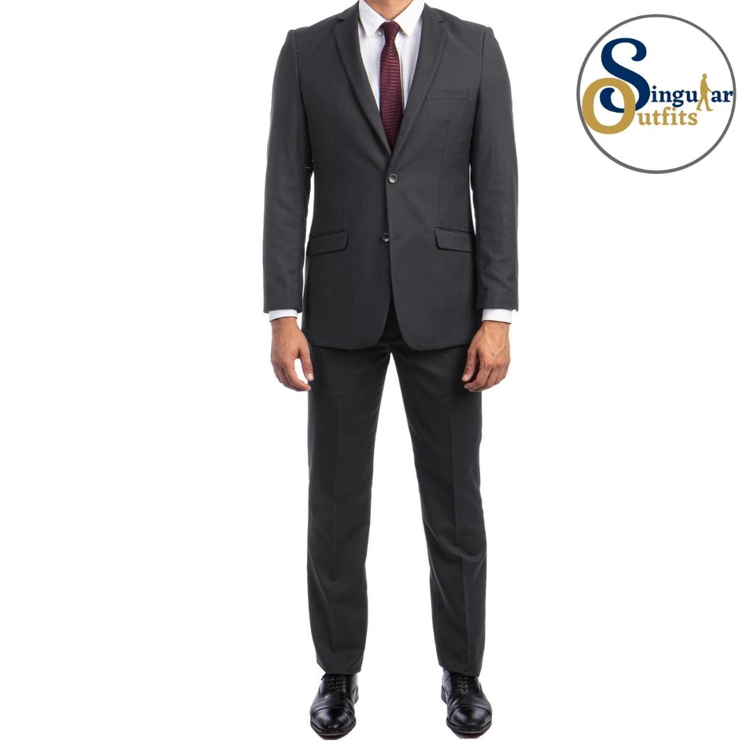 Traje Formal de Dos Piezas Corte Hibrido de Hombre Solapa de Muesca SO-M301H03 Two Piece Formal Suit Hybrid Fit for Men Notch Lapel