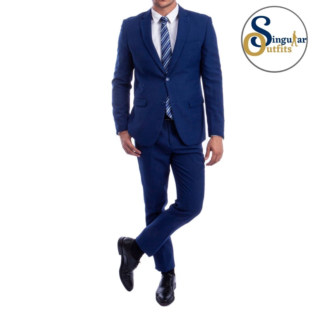 Traje Formal de Dos Piezas Corte Hibrido de Hombre Solapa de Muesca SO-M301H04 Two Piece Formal Suit Hybrid Fit for Men Notch Lapel