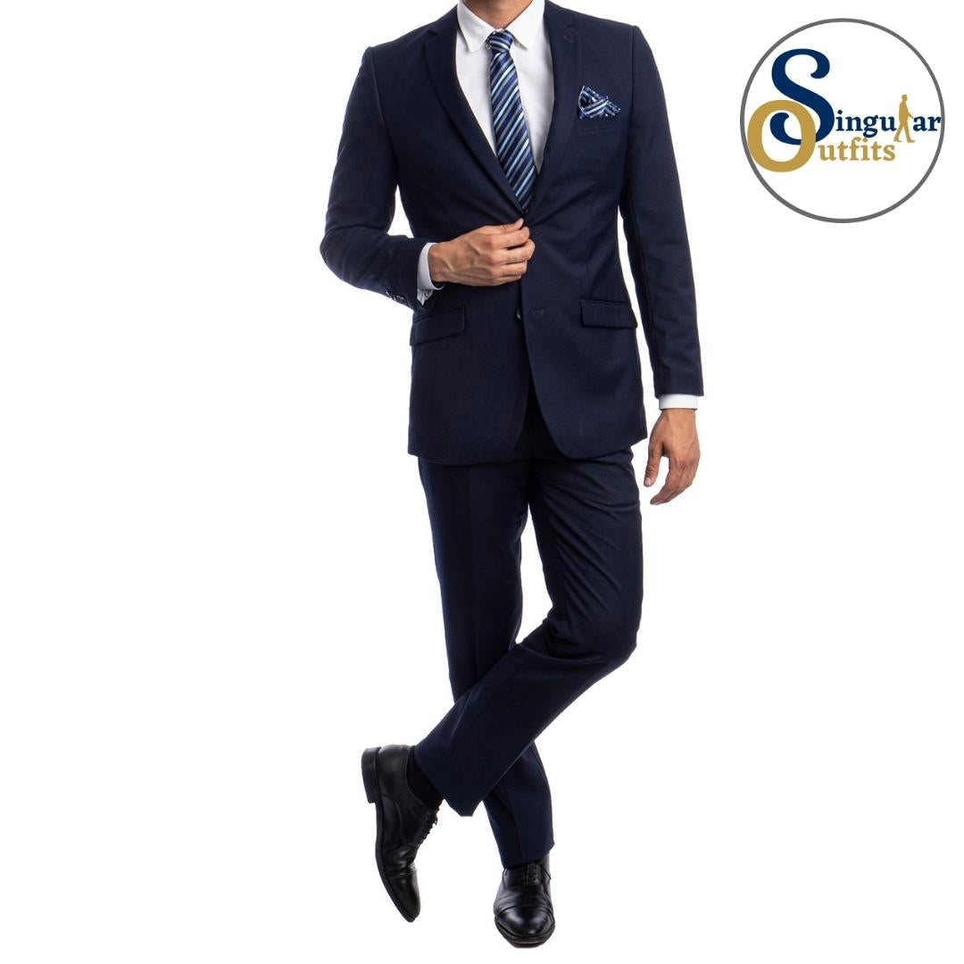 Traje Formal de Dos Piezas Corte Hibrido de Hombre Solapa de Muesca SO-M301H06 Two Piece Formal Suit Hybrid Fit for Men Notch Lapel